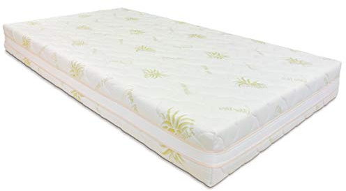 Baldiflex Emporio Materasso Singolo Molle Insacchettate 700 Molle, Fodera Aloe Vera, 80x190cm Altezza 22 cm