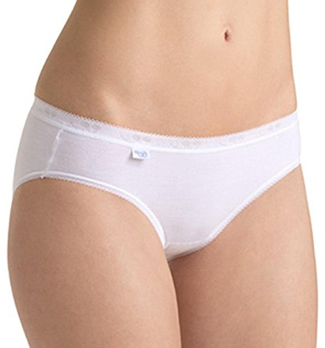 Sloggi Femme Basic+ Mini 4p Slip, Blanc (White 0003), 48 Taille Fabricant 46 EU