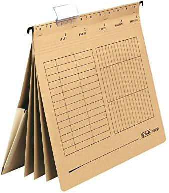 Herlitz Hängehefter, dreifach Trennung, UNIREG, kaufmännische Heftung, 5 Stück