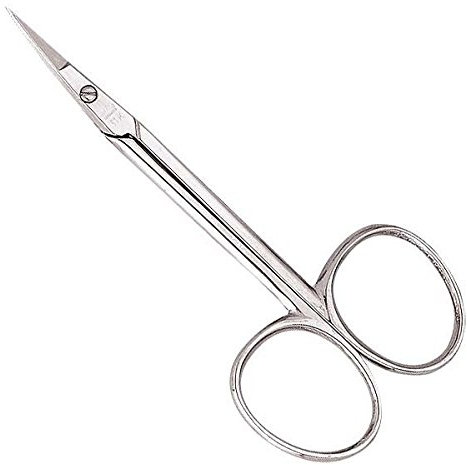 nippes Solingen Hautschere | Nagelhautschere Extra Fein | Aus Solingen | Made in Germany Mit scharfer gebogener feiner Spitze | Maniküre Schere | Zum Kürzen der Nagelhaut