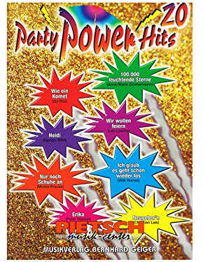 Party Power Hits 20 (Songbuch, Songbook, Notenbuch) für Gesang, Klavier, Gitarre [Notenheft]
