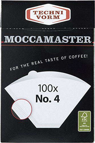 Technivorm Moccamaster 85022 Moccamaster #4 Weißpapierfilter, Einheitsgröße, Weiß
