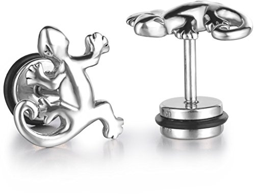 Feilok Unisex Tragus Ohr Helix Cartilage Piercing Stecker Ohrring Eidechse Gecko Echse Ohrstecker Ohrringe