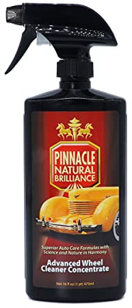 Pinnacle Advanced Wheel Cleaner | Color-Changing Deep-Cleaning Formula | Safe for All Wheel Finishes | Concentrated & Chemical-Free | 16 oz | PIN-400-N
