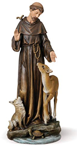 Joseph's Studio by Roman, 13.75 H St. Francis with Animals Figure, Religious Gift, Home Decor
