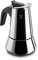 Pezzetti Moka 4 Tazze Induzione Steelexpress Cafetera Express, Acero, Plata
