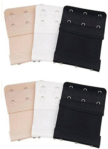 Yesmin 6pcs Women Soft Comfortable Bra 3 Hooks Extender