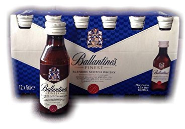 Pack 12 botellitas whisky Ballantine's 50ml miniatures