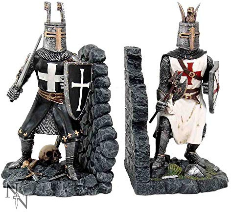 Nemesis Now Buchstützen, 24 cm, Grau