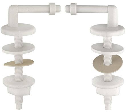 Cornat Charnière Abattant de WC avec fixations en plastique, pour 1 Pièce, tec364999