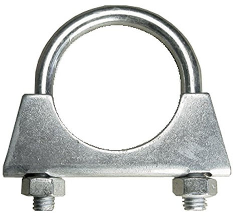 AllTrade Direct 1 x Exhaust Clamp U Bolt 64mm 2 1/2” Car Repair Universal BZP Pipe Fitting Clip