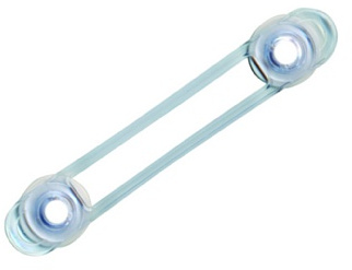 Dreambaby G186 flexibel barnsäkring skåpsäkring låda säkring multifunktion för fastsättning 1 transparent