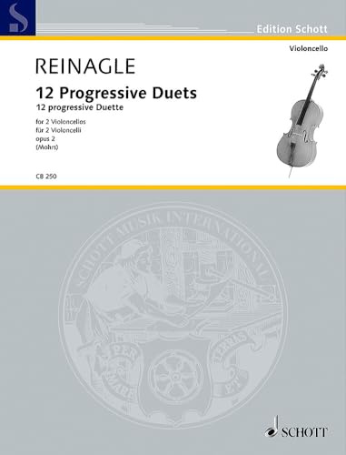 12 progressive Duette: op. 2. 2 Violoncelli. Spielpartitur. (Cello-Bibliothek)