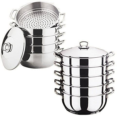 Dampfkocher, Mantowarka, Gardampfkochtopf Set aus 18/10 Edelstahl (Optional 24/26/28/30cm) / Мантоварка - Мантышница, Mantykocher, Biodampfkocher/Induktion (26cm)