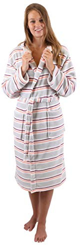 Betz Albornoz Bata Bata de Sauna con Capucha para Mujeres y Hombres Viena de Color Gris Tamaño S/M