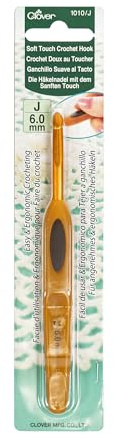 Clover Soft Touch 6.0-mm Crochet Hooks, Size J, 1010/J