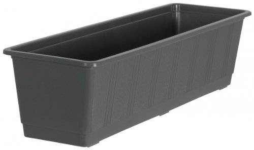 Geli Blumenkasten Standard aus Kunststoff, Farben:anthrazit, Länge:50 cm