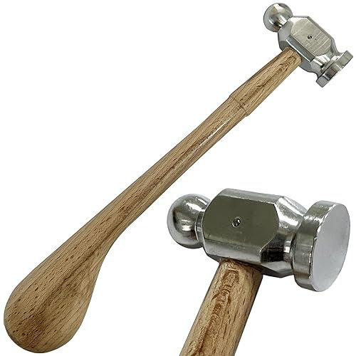 Jewellers Tools 1 chasing hammer Repouse ball pein planishing metal 24mm face