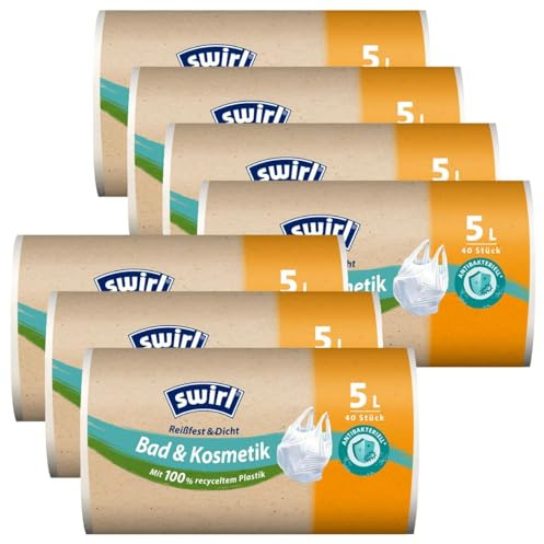7x Swirl Tragegriff M??llbeutel 5L (40 stk./Rolle)