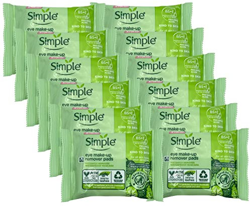 12 x Simple Kind to Eyes Eye Make-Up Remover Pads x 30