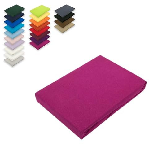 Jersey Spannbettlaken 180 - 200 x 200 cm Pink