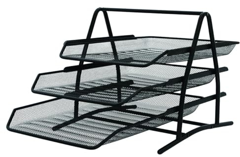 Q-Connect 3 Tier Letter Tray Black