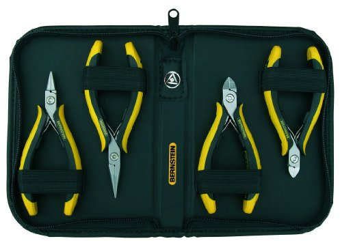 Bernstein Werkzeug Technicline Zangen-Set, 4-teilig im Etui, 3-970