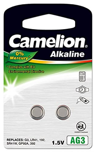Camelion Knopfzelle LR41 2er Blister, Alkaline, 1,5V