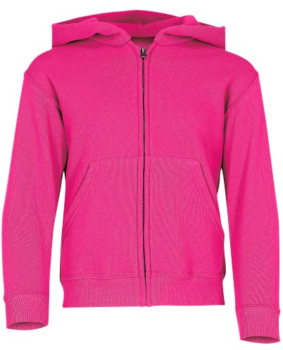 Fruit of the Loom Barnens/Barn unisex sweatshirt med huva (12-13) (Fuchsia)