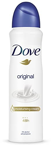Dove Anti-perspirant deodorant dam original skydd spray 48h, fuktgivande vårdformula, 0% alkohol, 200 ml
