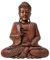 Artisanal Estatua de Buda de Madera Maciza (Altura de 30 cm, esculpida a Mano)