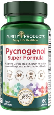 Pycnogenol Super Formula- Activated Pycnogenol Pomegranate P40p- 60 Capsules