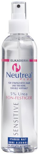 2 x Elkaderm Neutrea 5% Urea Fön Festiger 250 ml. Styling für Allergiker