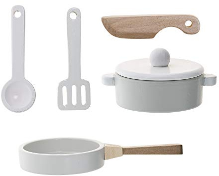 Bloomingville 56504743 Spielset, weiß, Schimabaum Holz, 5er Set