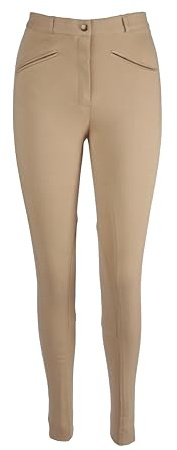 Avon Equine Jodhpurs d'équitation pour homme doux et extensible, beige, 42