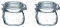 BORMIOLI ROCCO ‘Fido’ Airtight Glass Jars with Clip Lids Set of 2 (560ml) – Small Food Storage Containers/Fermenting Jars – Ideal for Storing, Pickling & Preserving – Premium Food-Grade Glass