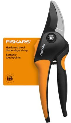 Fiskars Inc Blackorange 26.7cm 79436965 Softgrip Bypass Pruner