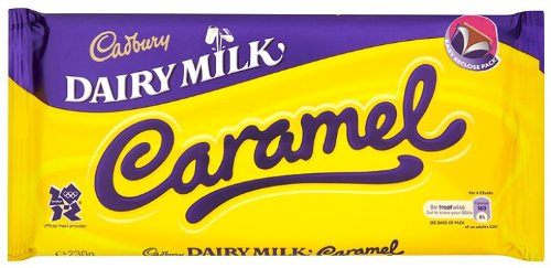 Cadbury Lot de 7 barres de caramel au lait laitier 200 g
