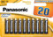 Panasonic, Alkaline Power, AA Piles alcalines, Lot de 20, Mignon, LR6, 1.5V, Protection Anti-Fuite, 7 Annees en Stock, pour télécommandes, balances, horloges, énergie Durable et fiable