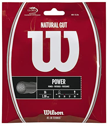 Wilson Unisex – Erwachsene Nat Gut Tennissaite, Natural, Einheitsgröße EU