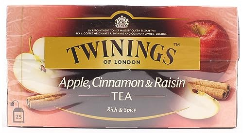 Twinings - Té de manzana, canela y pasas - 25 bolsitas de té