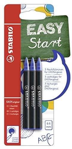 Tintenpatronen zum Nachfüllen - STABILO EASYoriginal Refill - medium - 3er Pack - blau (löschbar)