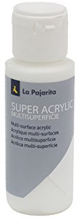 La Pajarita 177476 Pintura para Decoración y DIY, Super Acrylic, 1, Blanco