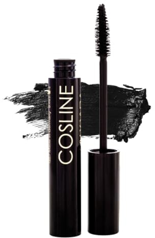 COSLINE Mascara Black Waterproof 97, Wasserfest, Länge, Volumen, Schwung