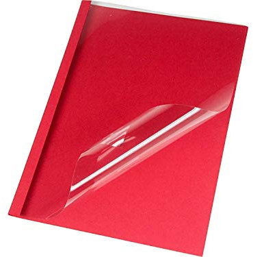 LMG LMG-BMDLM-RO-R2 Premium Thermobindemappe Lederstruktur mit matter Vorderseite, 2 mm, 50 Stück