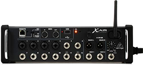 Behringer X Air Xr12 Mixer Digitale Wi-Fi, 12 Canali, 4 Preamp, Midas Programmabili USB, 2 Canali Per Ipad/Android Tablets