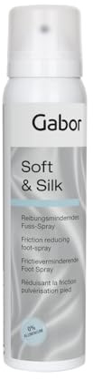 Gabor Soft & Silk 100 ml reibungsminderndes Fuß-Spray für trockene und frische Füße mit Seide, transparentes Deo-Spray