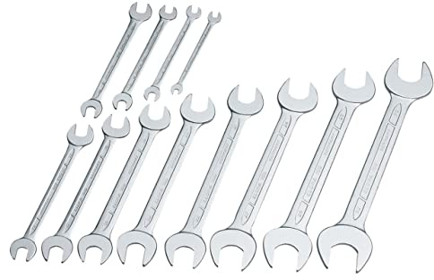 Draper Long Metric Open End Spanner Set (12 Piece) 01276