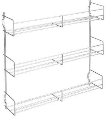 Metaltex 364613010 Gewürzregal 3-Etagen verchromt, Edelstahloptik