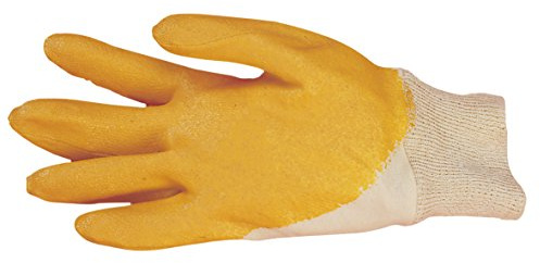 Neolab 2 Antiestático 4225 Guantes con revestimiento de nitrilo, camiseta de algodón, color amarillo, talla 7